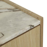 Elsie Narrow Bedside Ocean Marble/Natural