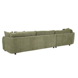 Hugo Tonda Left Chaise Set Copeland Olive