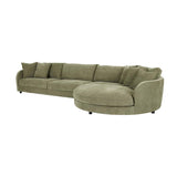 Hugo Tonda Right Chaise Set Copeland Olive