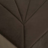 juno channel ottoman cocoa velvet