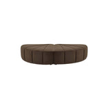 juno channel ottoman cocoa velvet