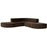 juno channel ottoman cocoa velvet