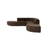 juno channel ottoman cocoa velvet