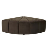 juno channel ottoman cocoa velvet