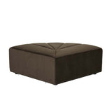 juno channel ottoman cocoa velvet