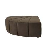 juno channel ottoman cocoa velvet