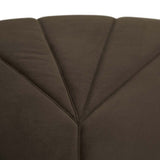 juno channel ottoman cocoa velvet