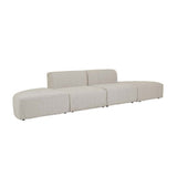 Juno Channel Ottoman Grey Speckle