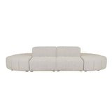 Juno Channel Ottoman Grey Speckle