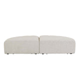 Juno Channel Ottoman Grey Speckle