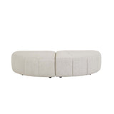Juno Channel Ottoman Grey Speckle