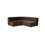 Juno Channel Centre Sofa Cocoa Velvet