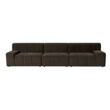 Juno Channel Centre Sofa Cocoa Velvet