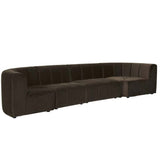 Juno Channel Centre Sofa Cocoa Velvet