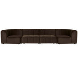 Juno Channel Centre Sofa Cocoa Velvet