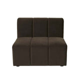 Juno Channel Centre Sofa Cocoa Velvet