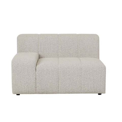 Juno Channel Left Arm Sofa Grey Speckle