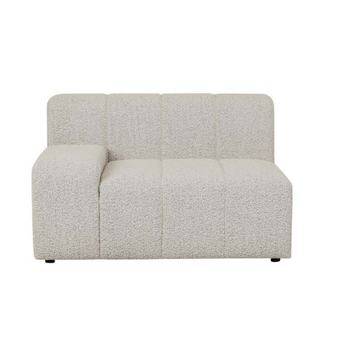 juno channel left arm sofa grey speckle