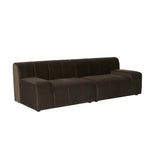 Juno Channel Right Arm Sofa Cocoa Velvet