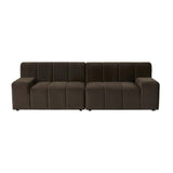 Juno Channel Right Arm Sofa Cocoa Velvet