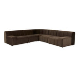 Juno Channel Right Arm Sofa Cocoa Velvet