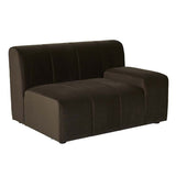 Juno Channel Right Arm Sofa Cocoa Velvet