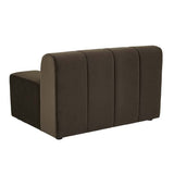 Juno Channel Right Arm Sofa Cocoa Velvet