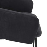 Asher Barstool Onyx Velvet