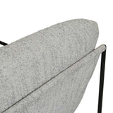allegra armchair ice grey