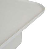 amara pedestal coffee table white