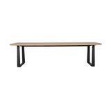 piper sleigh dining table 3000mm black