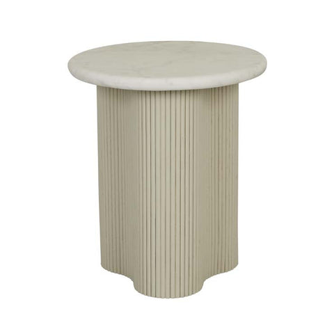 artie wave ripple side table putty