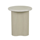 artie wave ripple side table putty