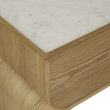 artie arc marble bedside natural