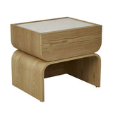 artie arc marble bedside natural