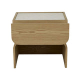 artie arc marble bedside natural