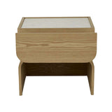 Artie Arc Marble Bedside Natural