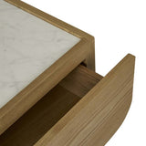 artie arc marble bedside natural