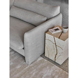Elle Block Square Side Table Brown Vein