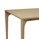 huxley curve dining table natural oak eight seater