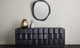 Verona Abstract Mirror Large Antique Brass