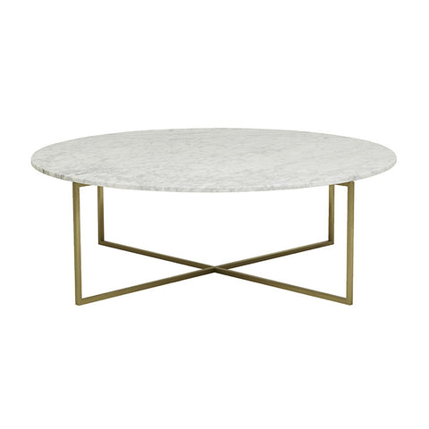 Elle Luxe Marble Coffee Table Gold Leg