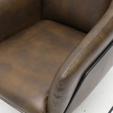 workshop armchair aged brown