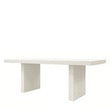 otis rectangle dining table white