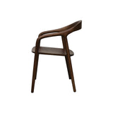 spindle dining chair brown