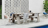 marina square dining chair shell