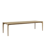 huxley curve dining table natural oak ten seater