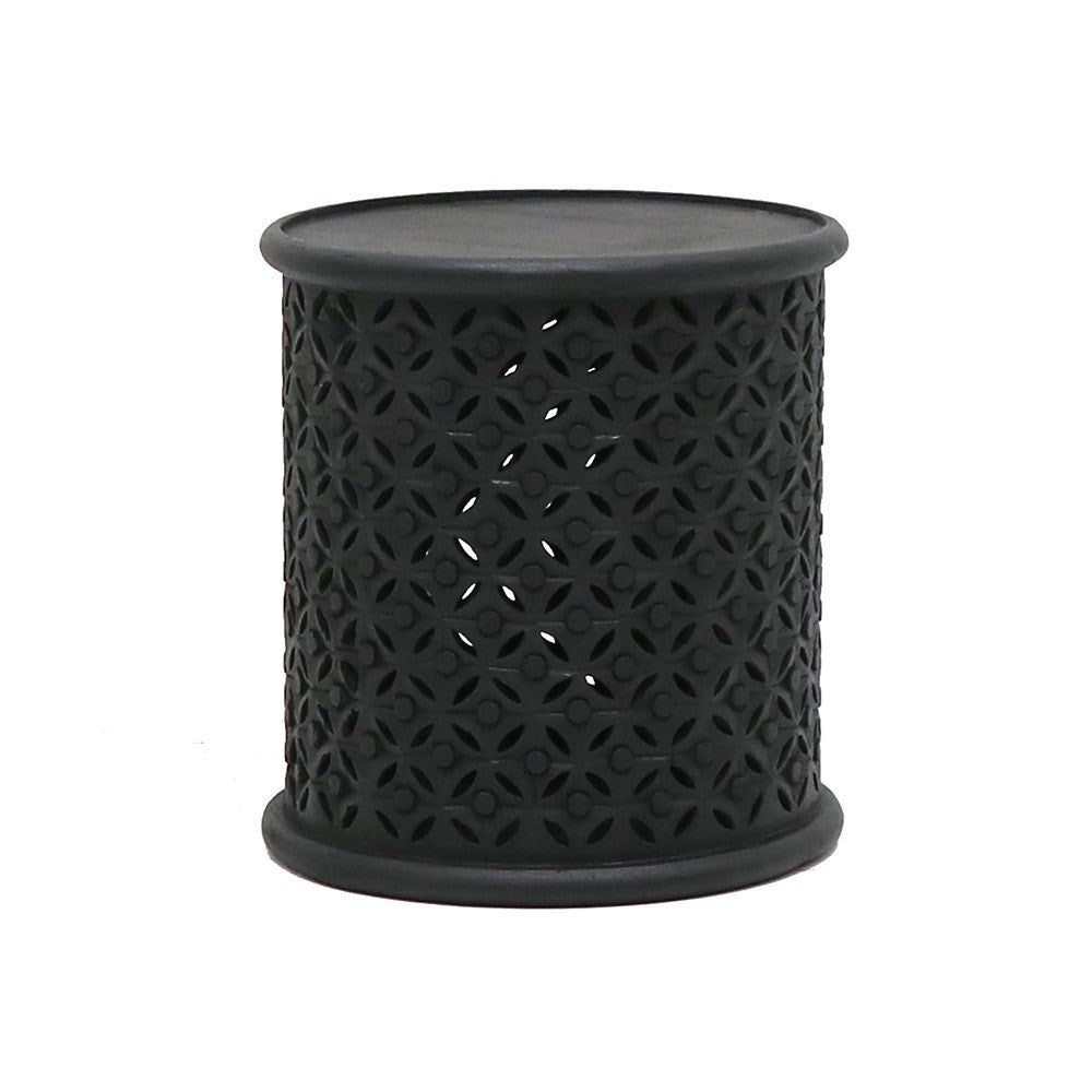 lattice side table black