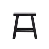 provence rectangle stool black