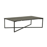 elle luxe marble rectangular coffee table black